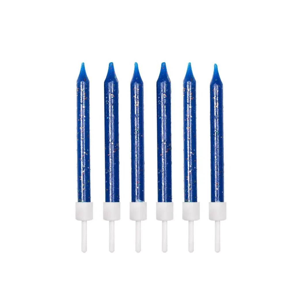 Pack of 12 Blue Birthday Candles | The Party Hut