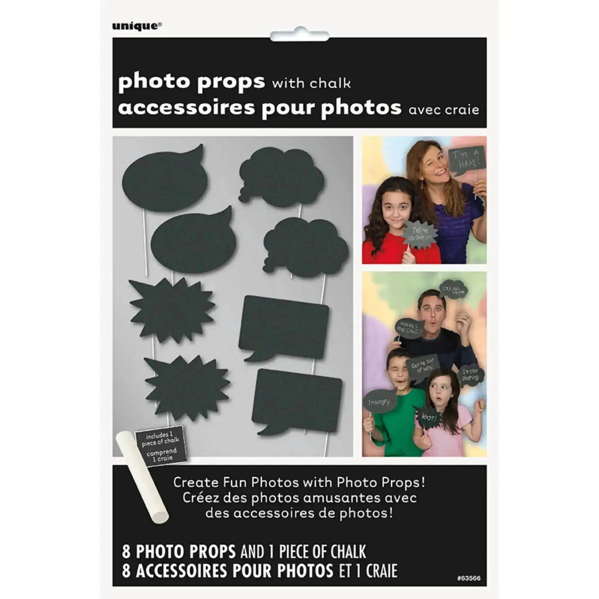 Photo Booth Props - Write your own message - Pack of 8 | The Party Hut