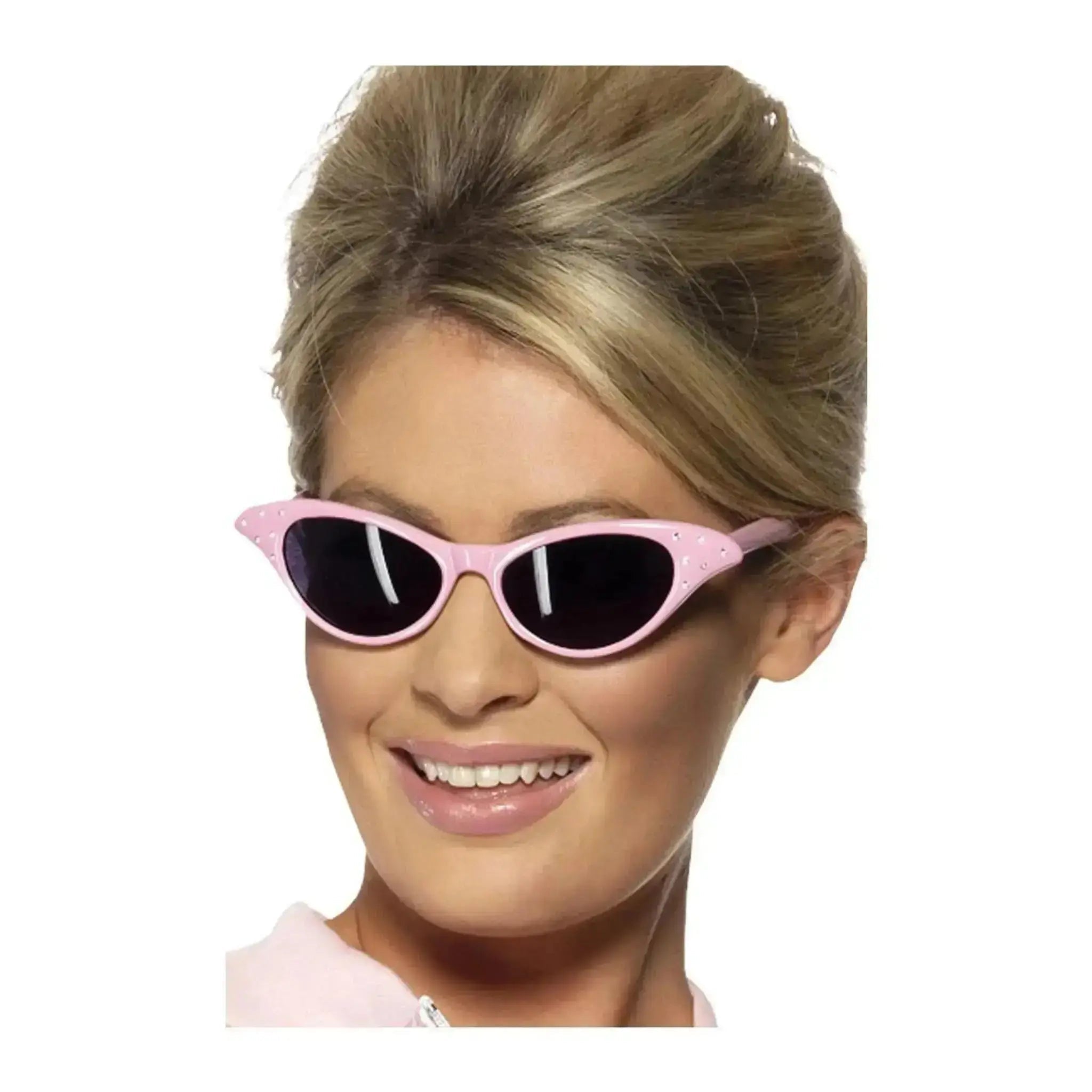 Pink Flyaway Style Rock & Roll Sunglasses | The Party Hut