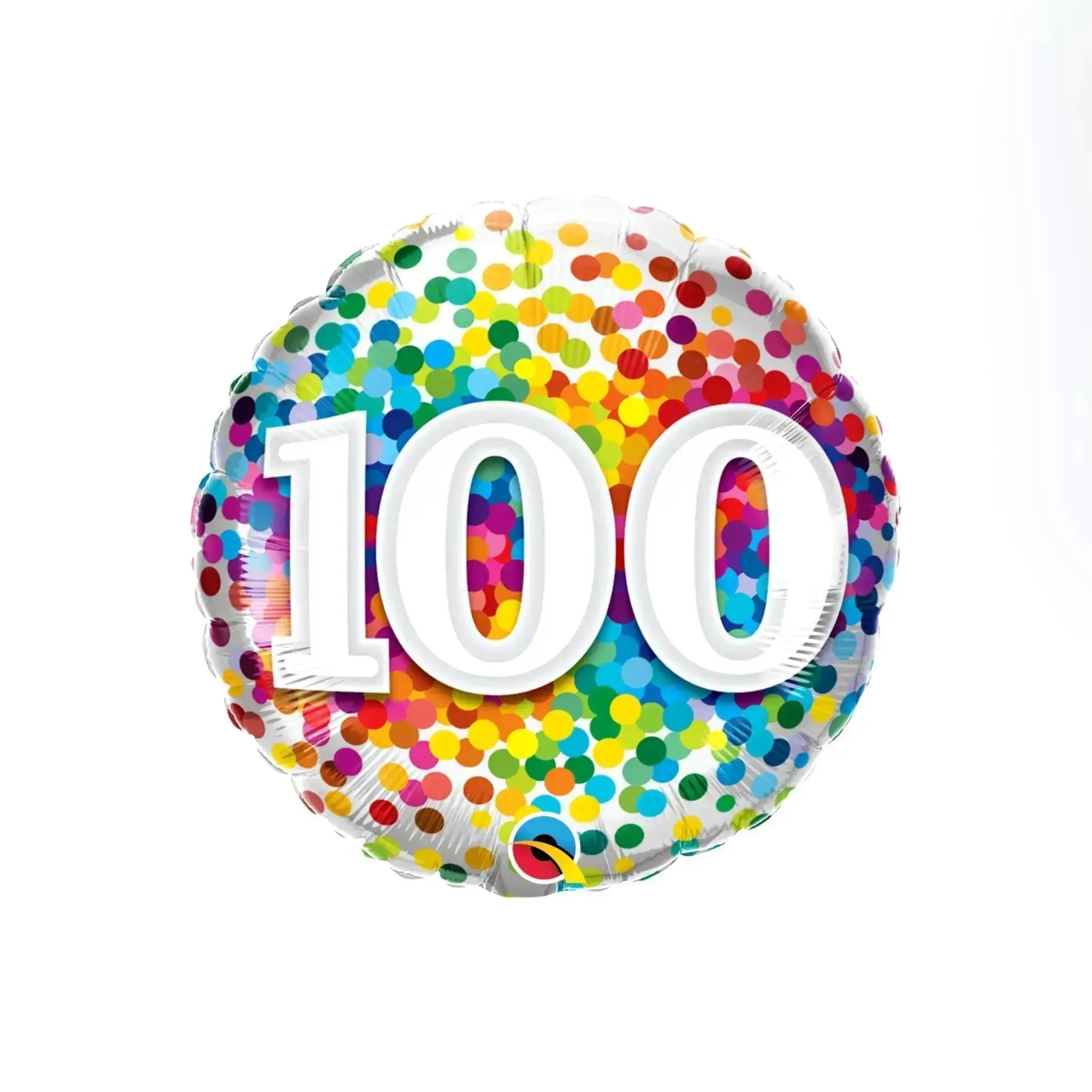 Rainbow Confetti, Age 100 Balloon | The Party Hut