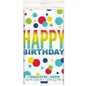 Rainbow Confetti Table Cover | The Party Hut