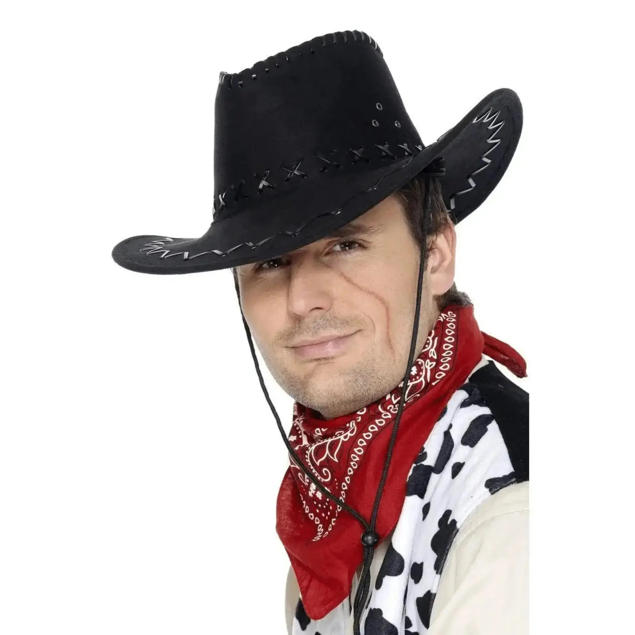 Suede Look Cowboy Hats | The Party Hut