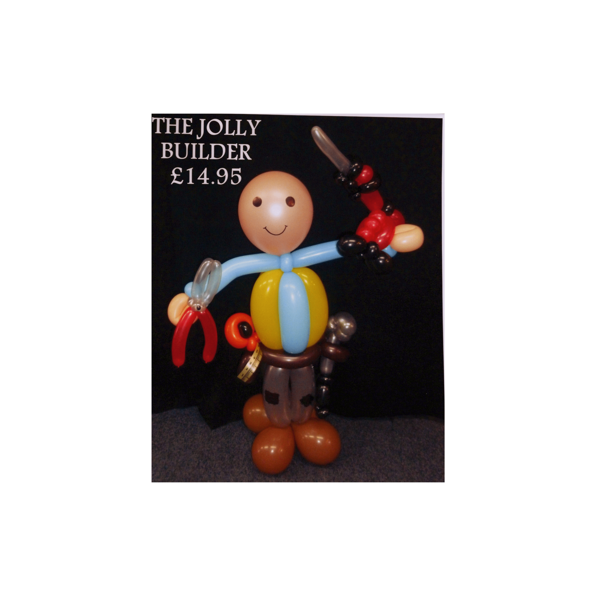 The Jolly Builder Balloon Character | The Party Hut