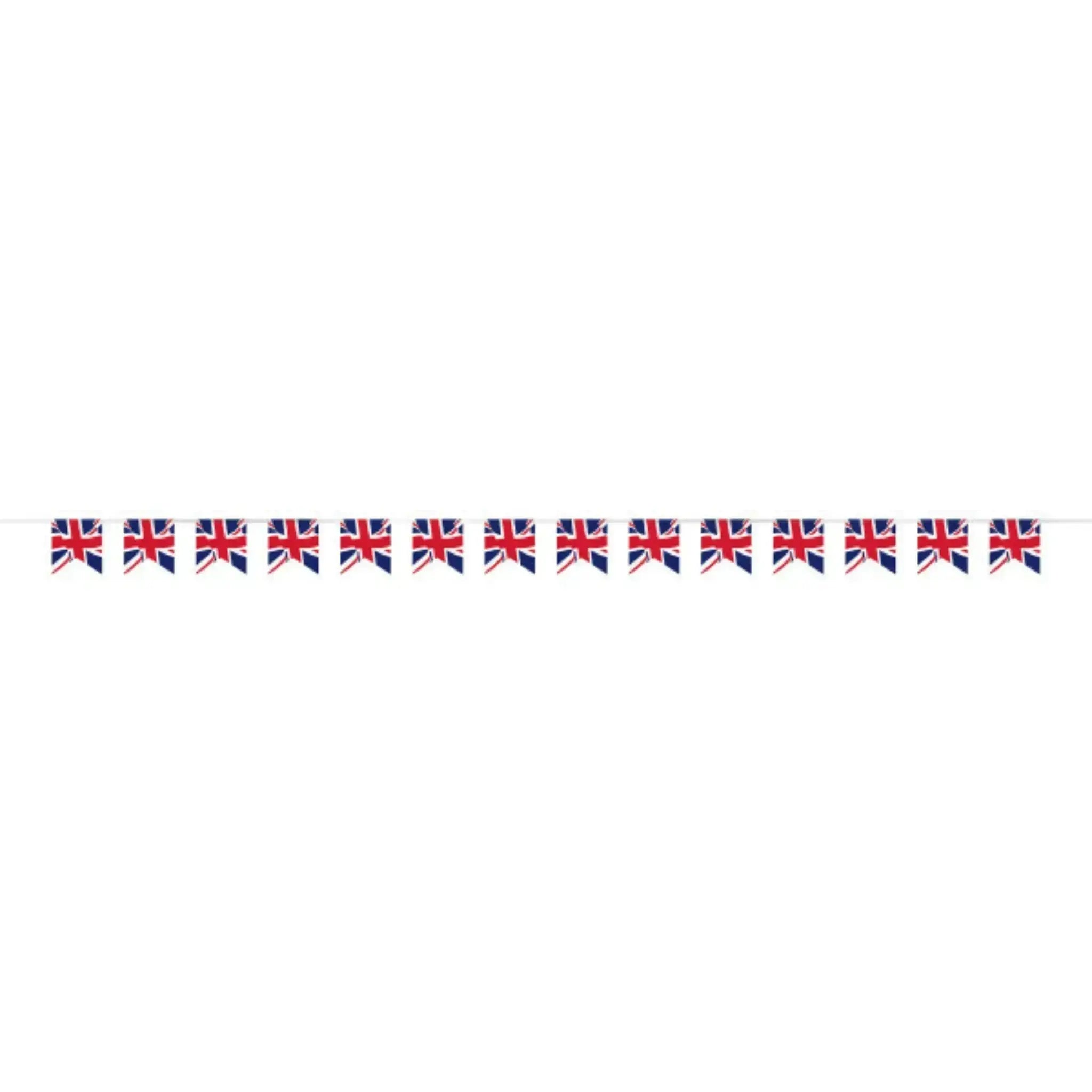 Union Jack Plastic Pennant Banner | The Party Hut